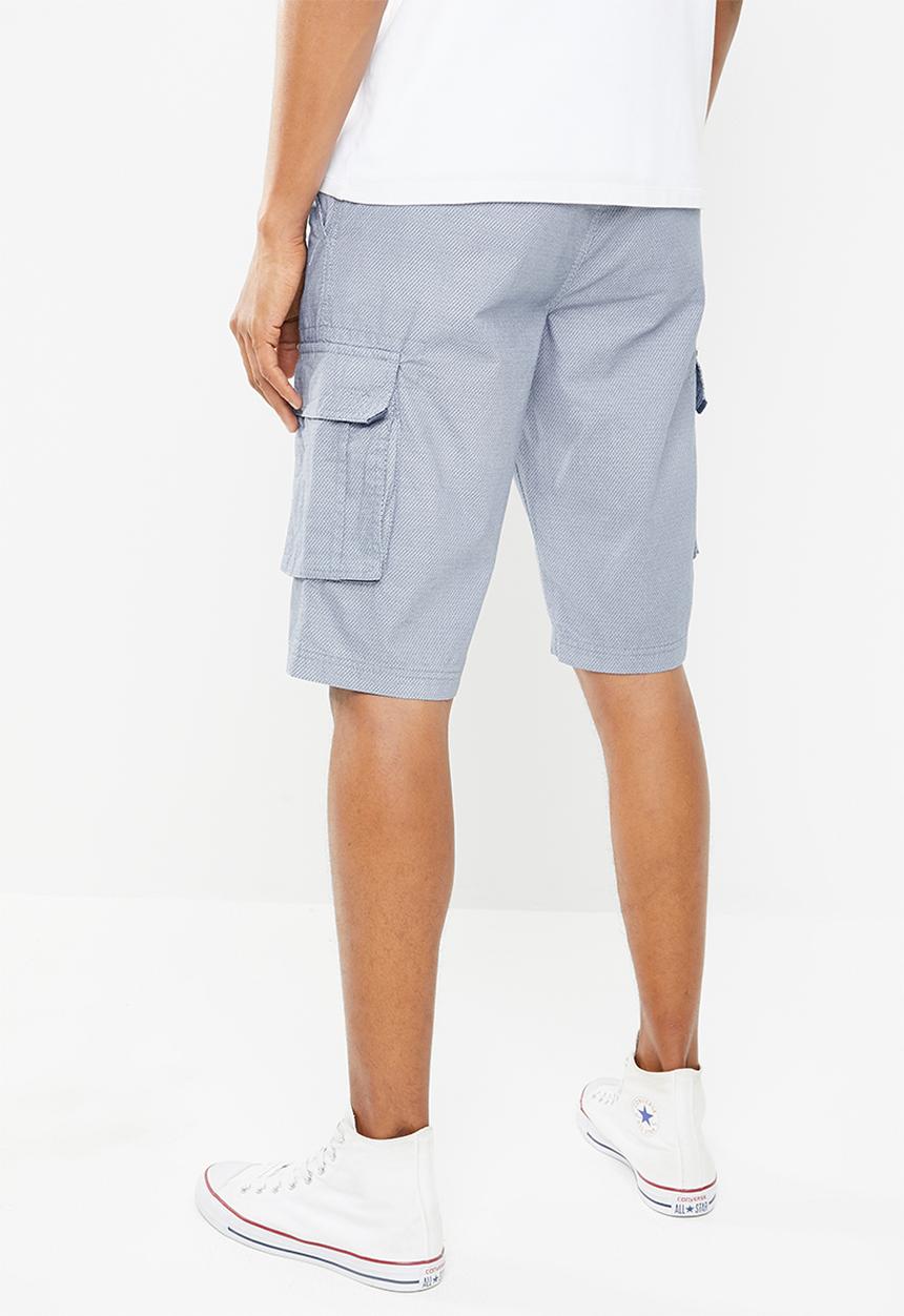 STYLE REPUBLIC - Cargo shorts - blue 