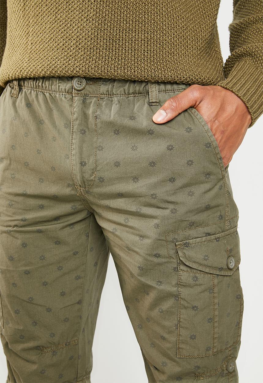 STYLE REPUBLIC - Cargo shorts with tie Up - green