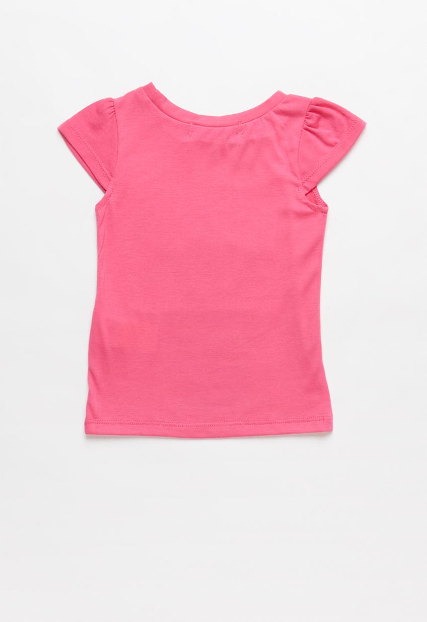Pop Candy - Girls Flower Printed T-shirt - pink