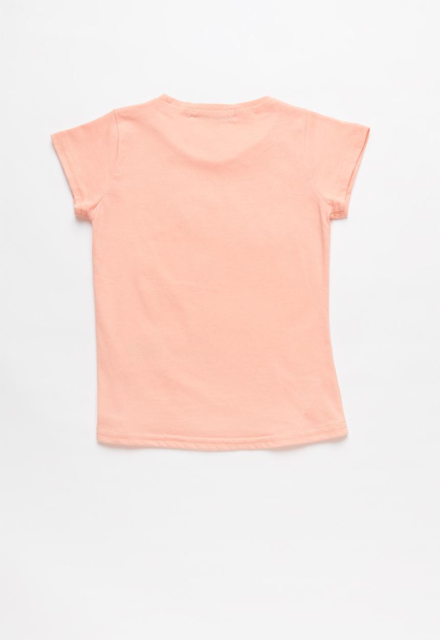 Pop Candy - Girls short sleeve tee - peach