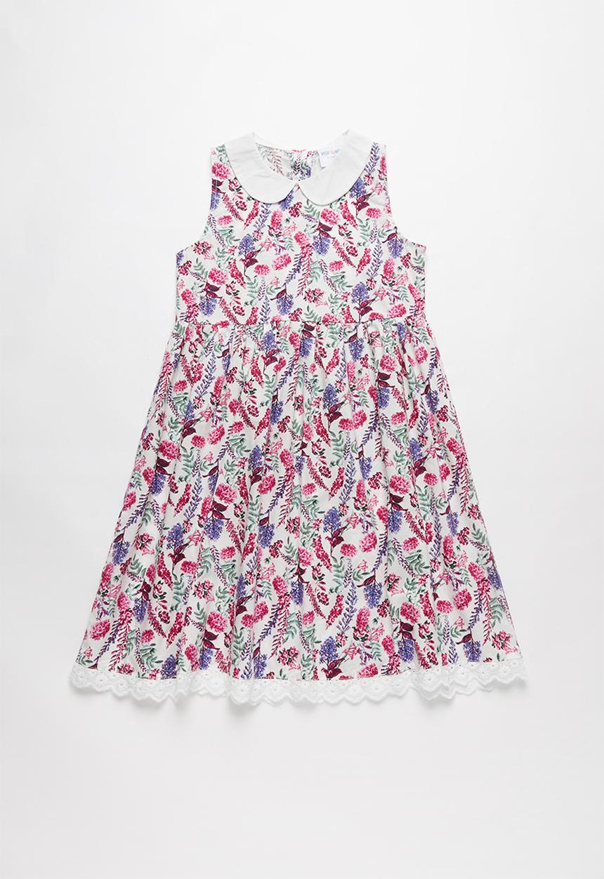 Pop Candy - Girls collared dress - multi