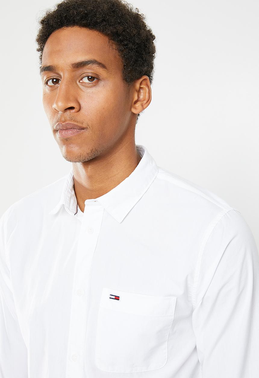 Tommy Hilfiger - Tjm solid poplin woven shirt - white