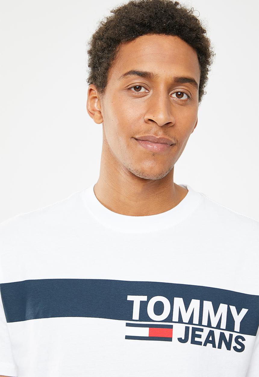 Tommy Hilfiger - Tjm essential box logo tee - white