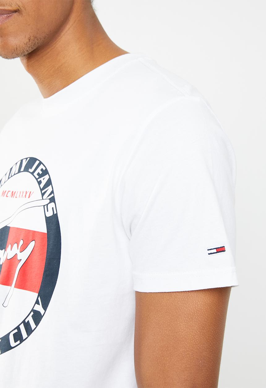 Tommy Hilfiger - Tjm circle graphic tee - white