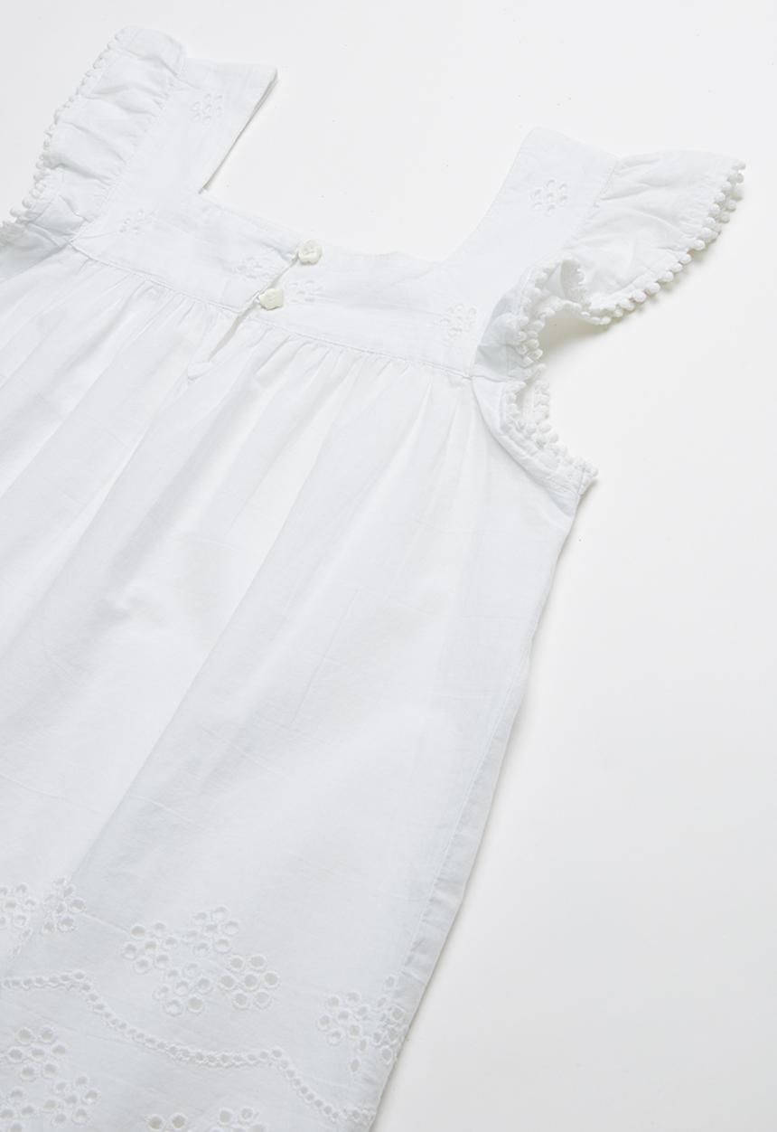 Pop Candy - Anglaise detail blouse - white