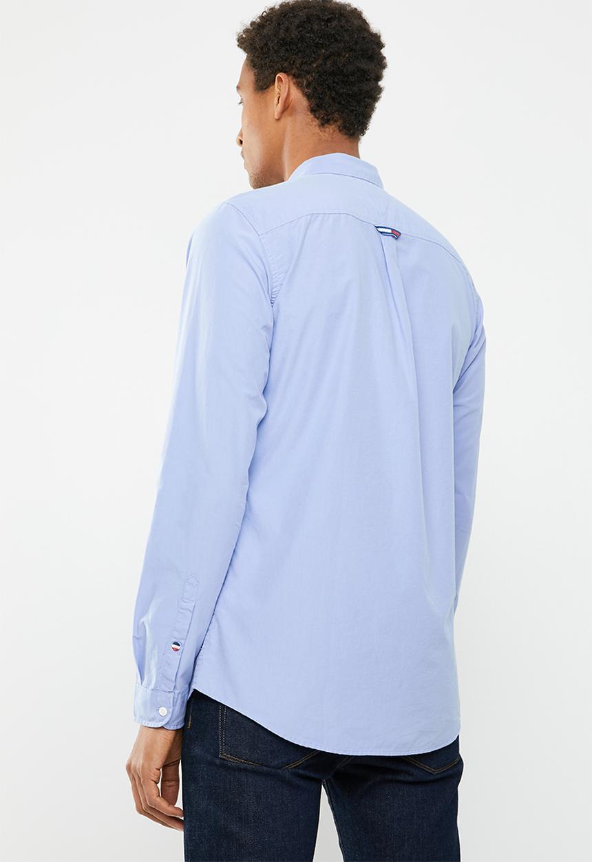 Tommy Hilfiger - Tjm solid poplin woven shirt - blue