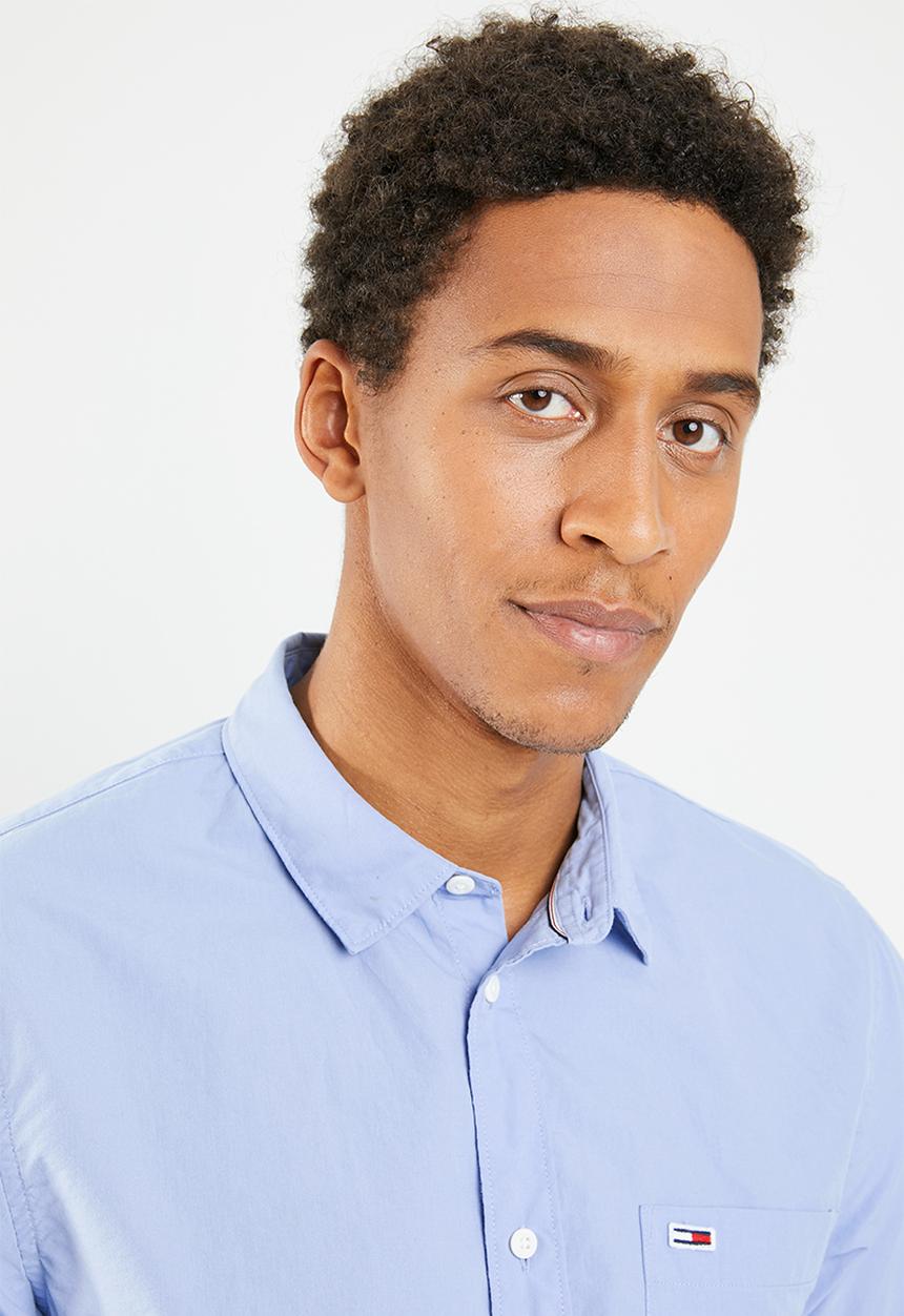 Tommy Hilfiger - Tjm solid poplin woven shirt - blue