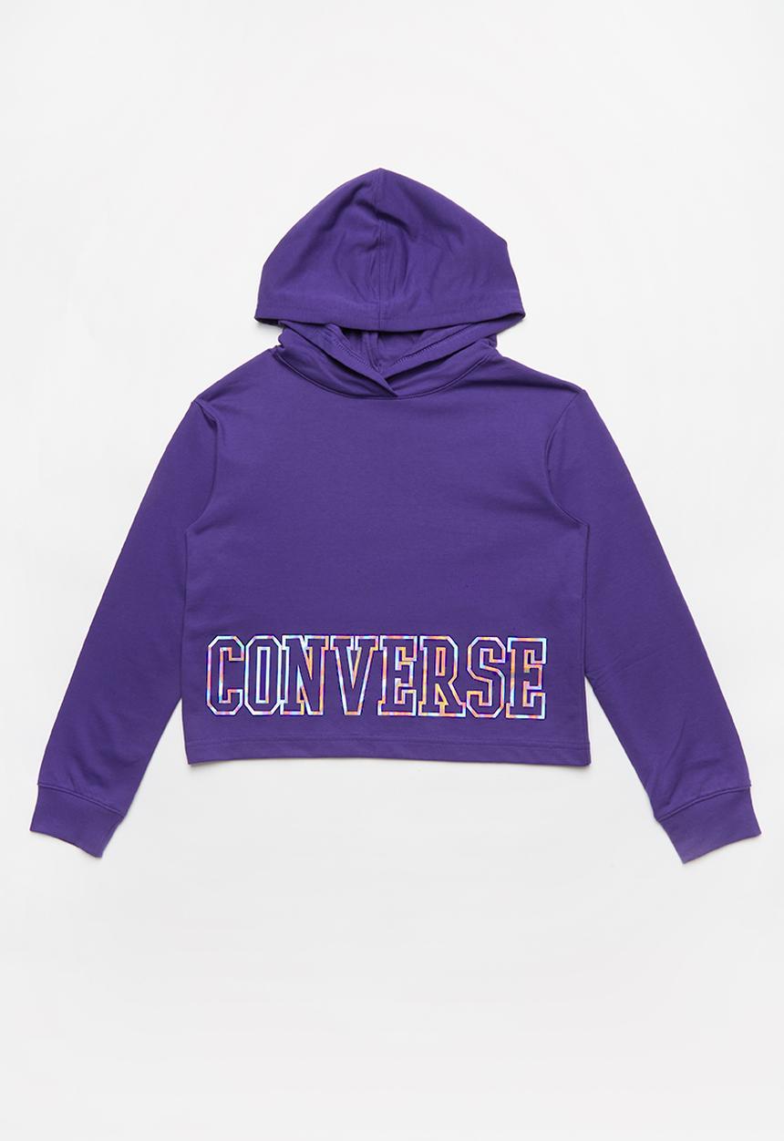 Converse - Converse cropped hoodie - purple