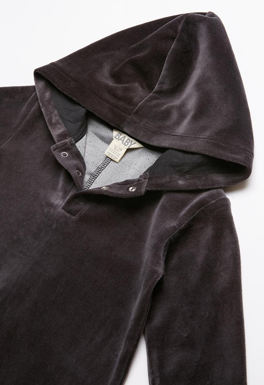 Cotton On - Velour romper - black
