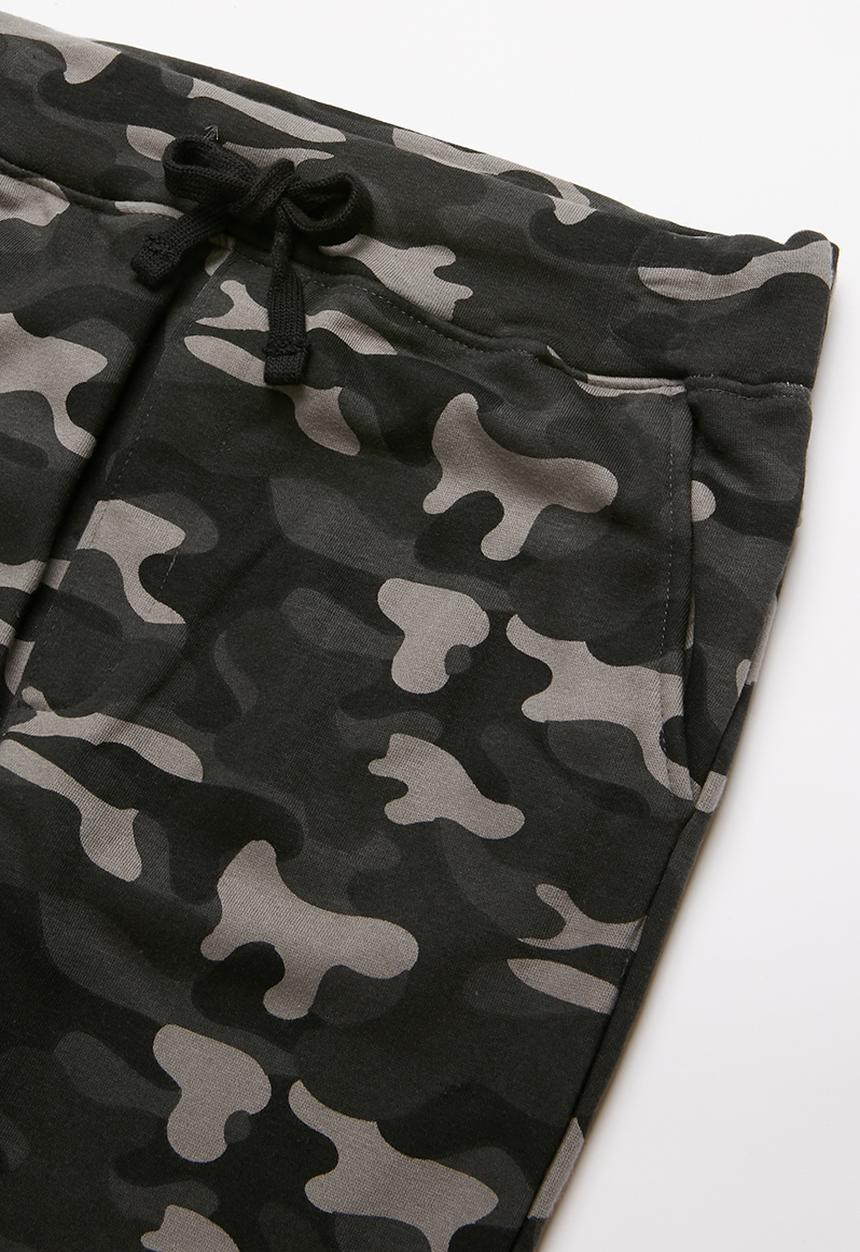 MINOTI - Teen boys camo jogpant - grey & black