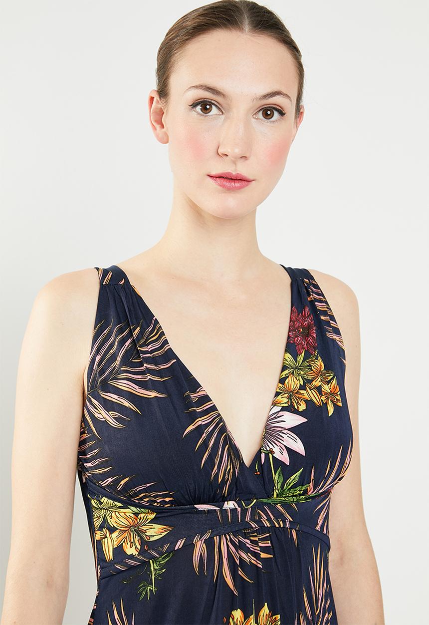 Revenge - V-Neck maxi dress - navy
