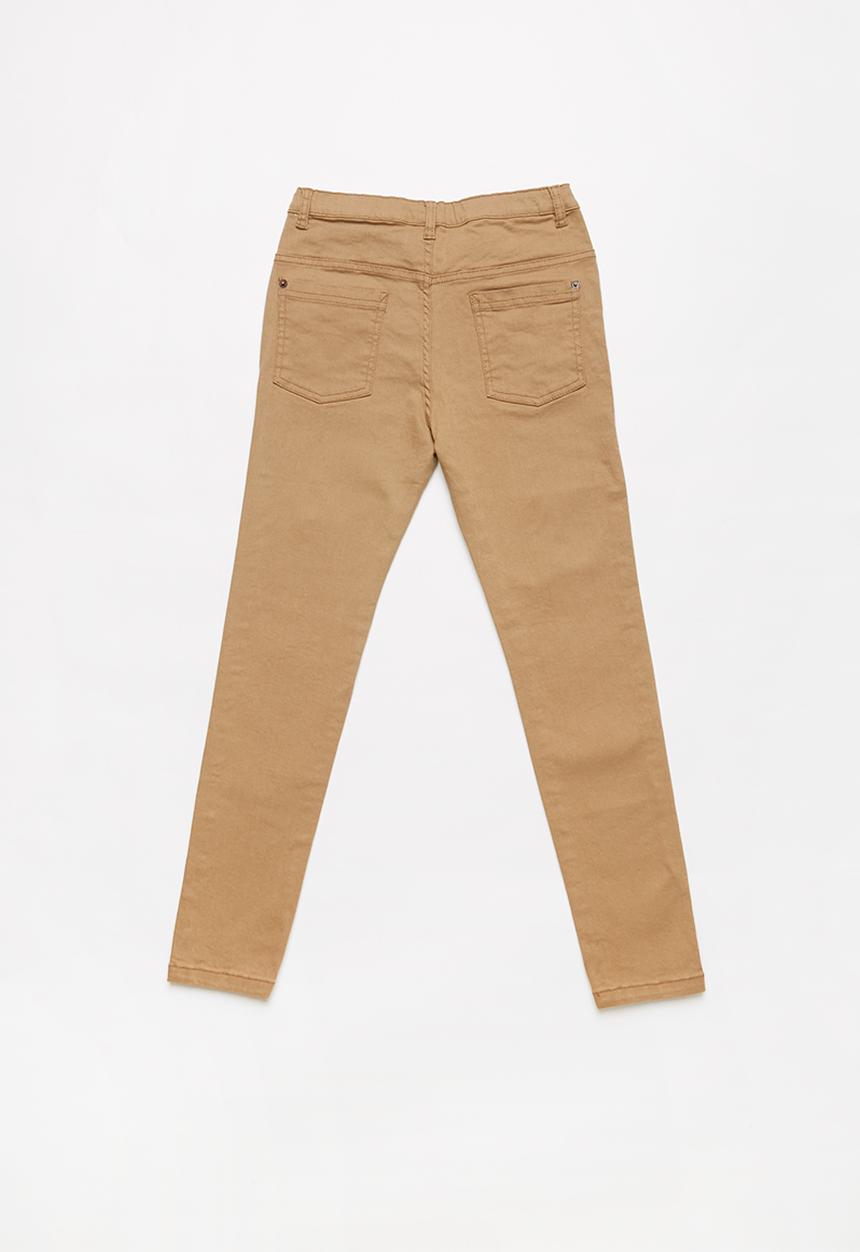 MINOTI - Teens slub twill pant - beige