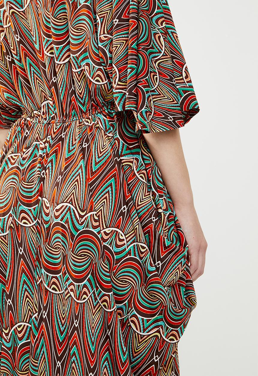 Revenge - Drape detail maxi dress - multi