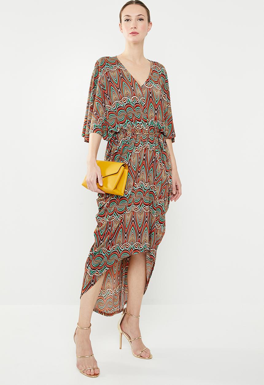 Revenge - Drape detail maxi dress - multi