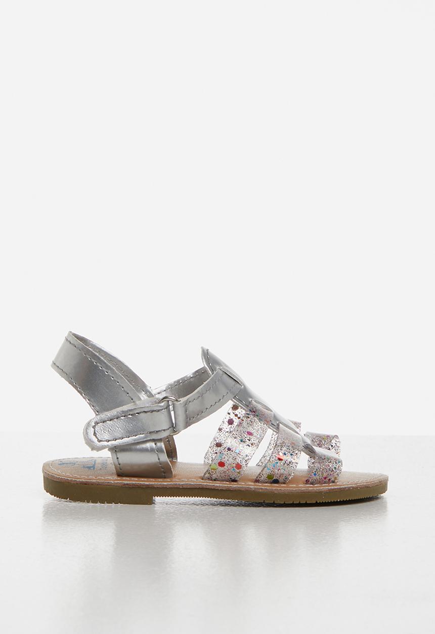 Pop Candy - Girls gladiator sandals - silver