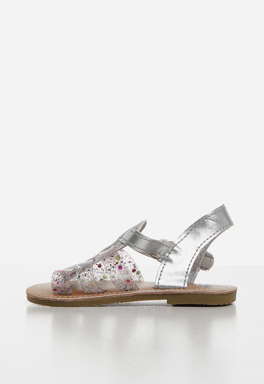Pop Candy - Girls gladiator sandals - silver