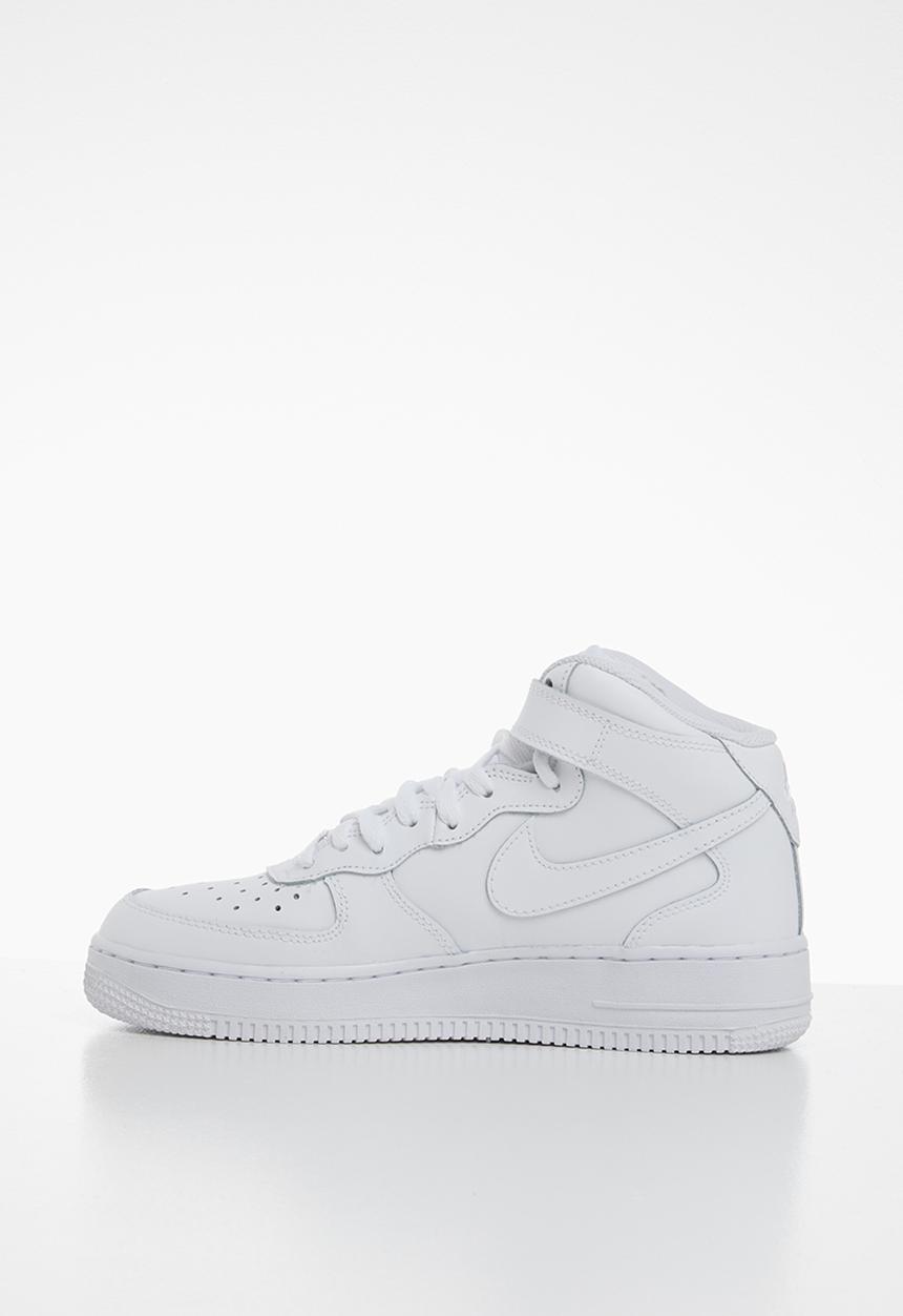 Nike - Nike Air Force 1 mid basketball sneaker - white