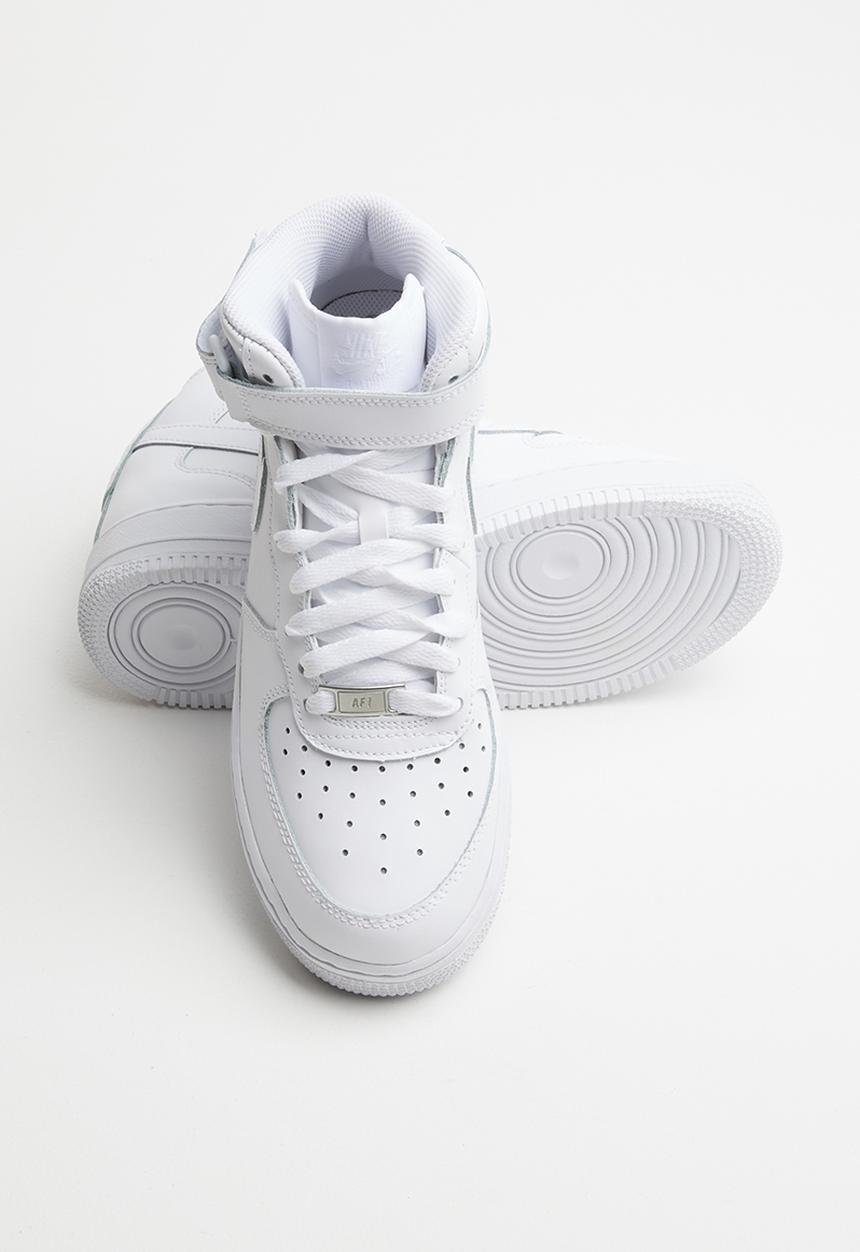 Nike - Nike Air Force 1 mid basketball sneaker - white