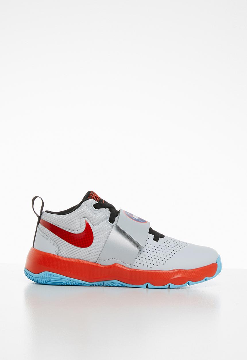 Nike - Team hustle d 8 sd bg - pure platinum/team orange-black-topaz mist-mtlc platinum