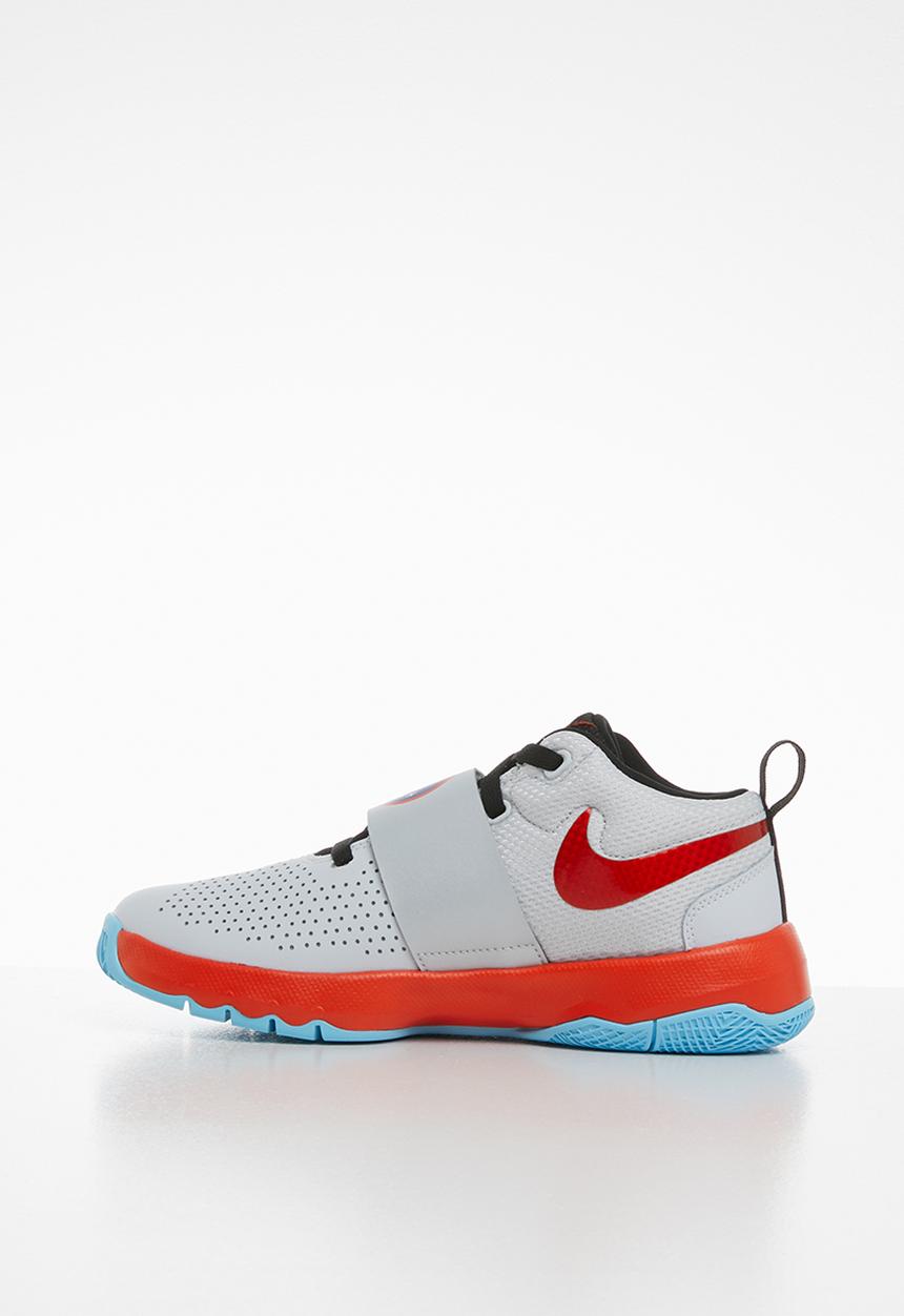 Nike - Team hustle d 8 sd bg - pure platinum/team orange-black-topaz mist-mtlc platinum