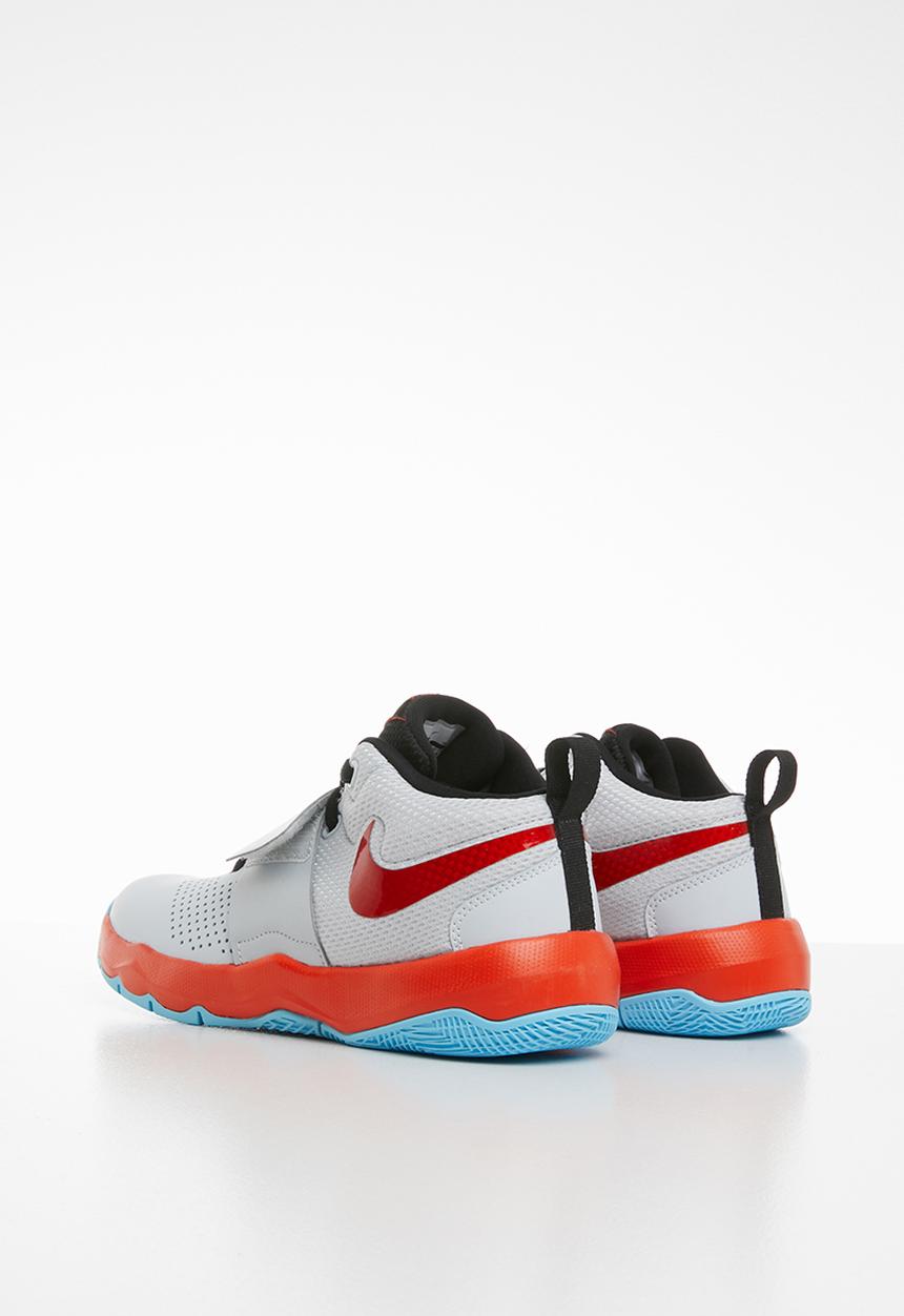 Nike - Team hustle d 8 sd bg - pure platinum/team orange-black-topaz mist-mtlc platinum