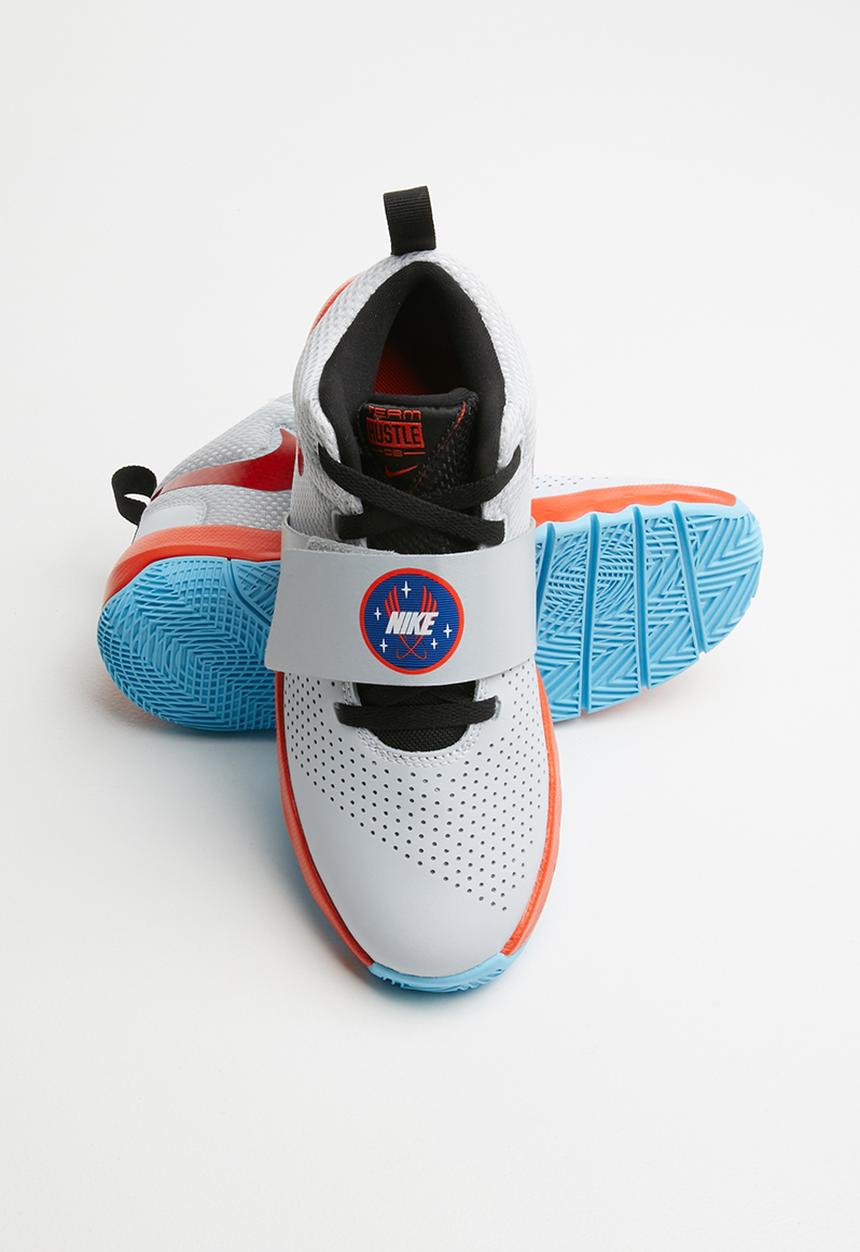 Nike - Team hustle d 8 sd bg - pure platinum/team orange-black-topaz mist-mtlc platinum