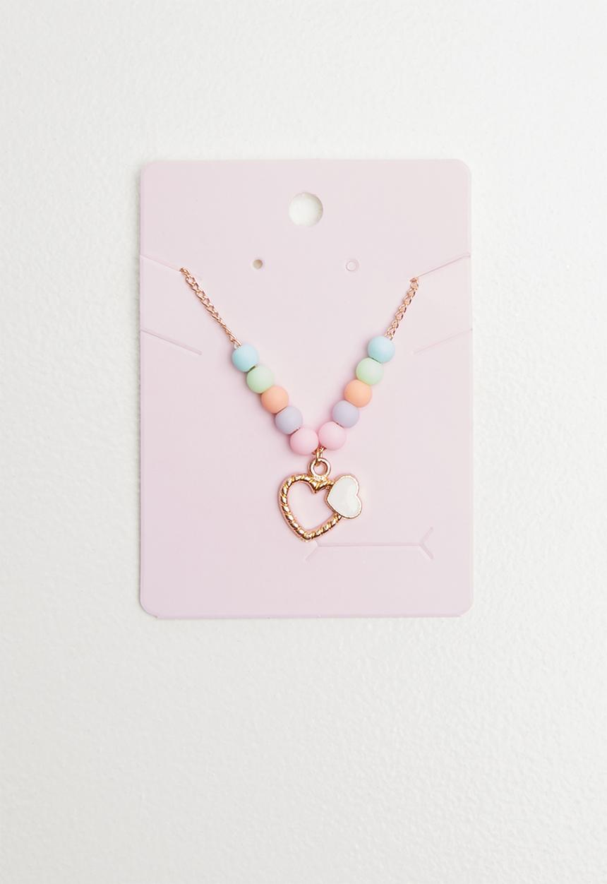 Pop Candy - Multi colour bead necklace - gold
