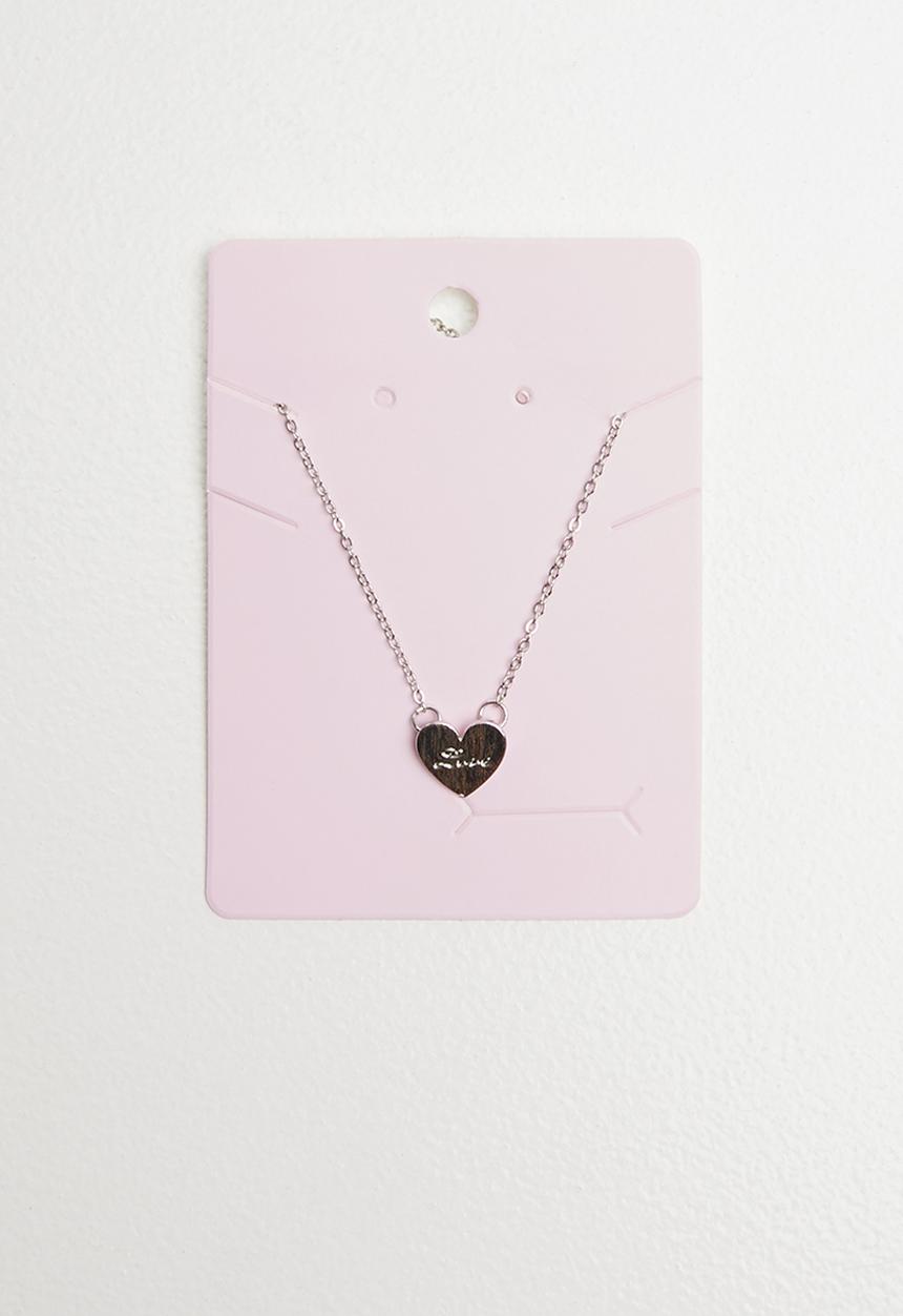 Pop Candy - Heart necklace - silver