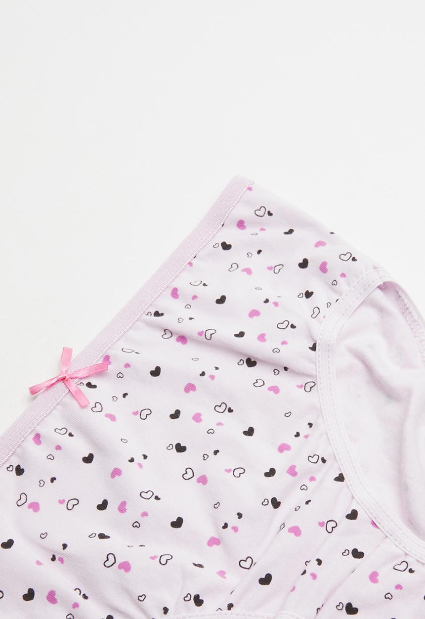 MINOTI - 5 pack knickers set - pink & white