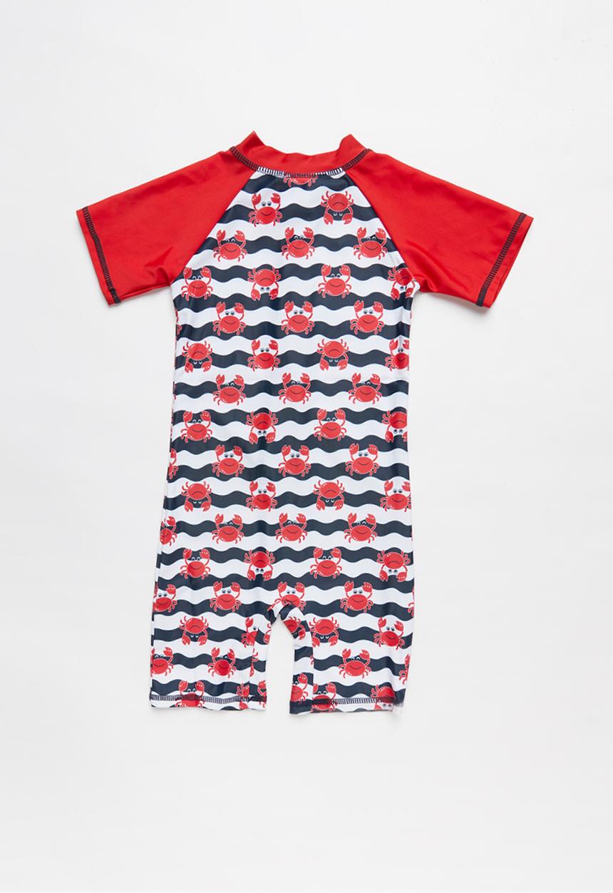 Pop Candy - Crab print swimsuit -  multi