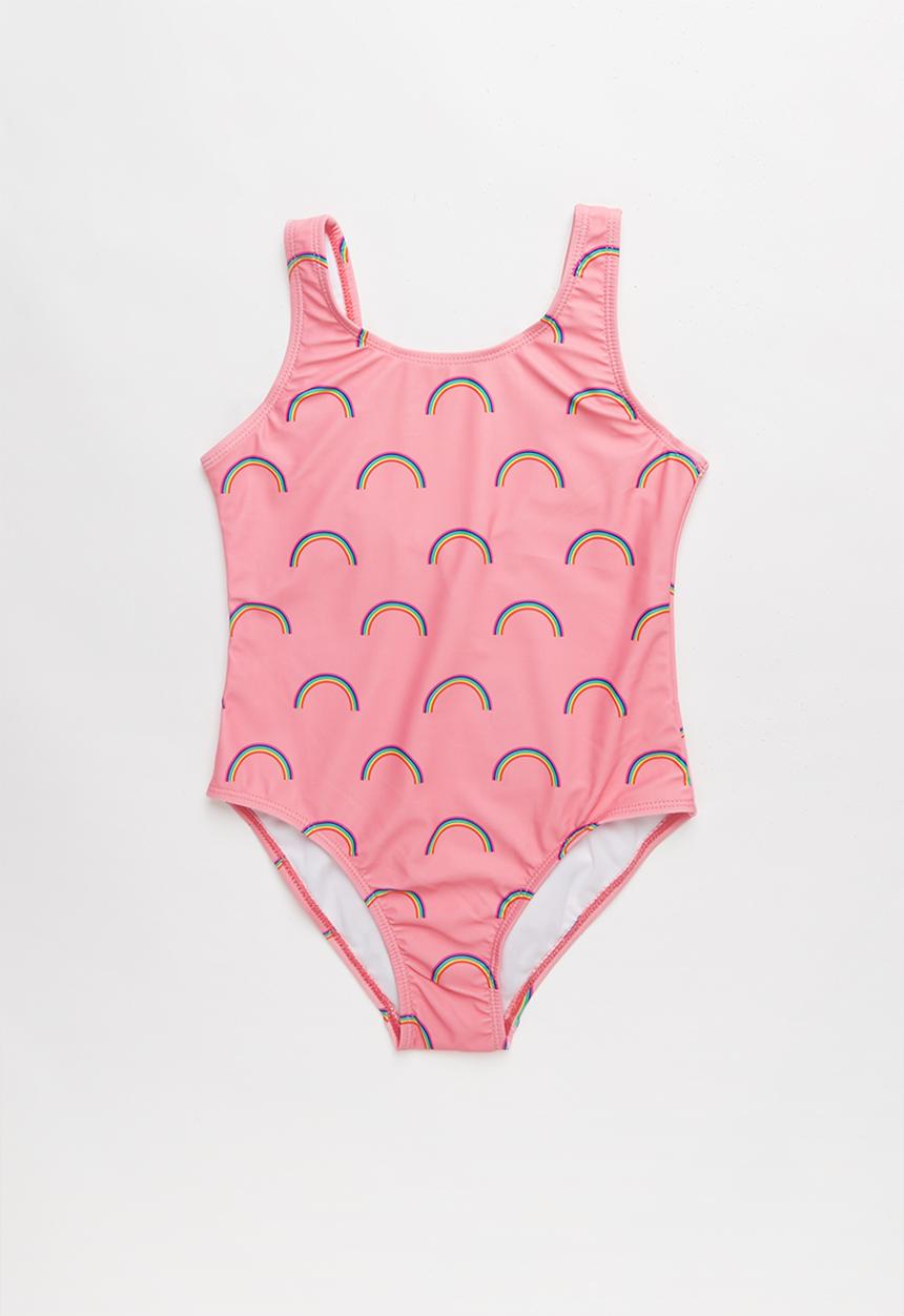 Pop Candy - Rainbow print one piece - pink