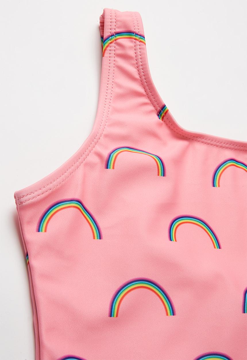 Pop Candy - Rainbow print one piece - pink