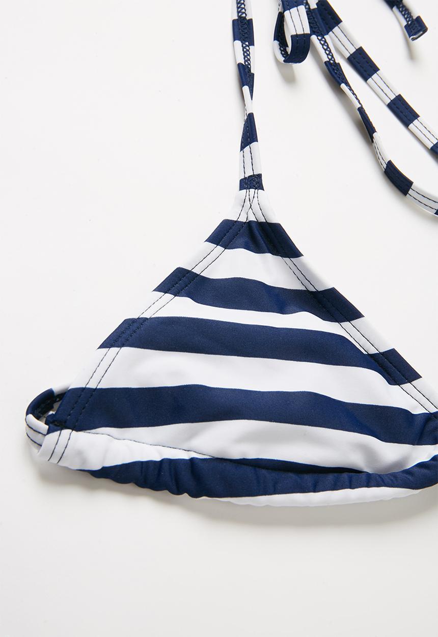 Pop Candy - Stripe bikini - blue & white 