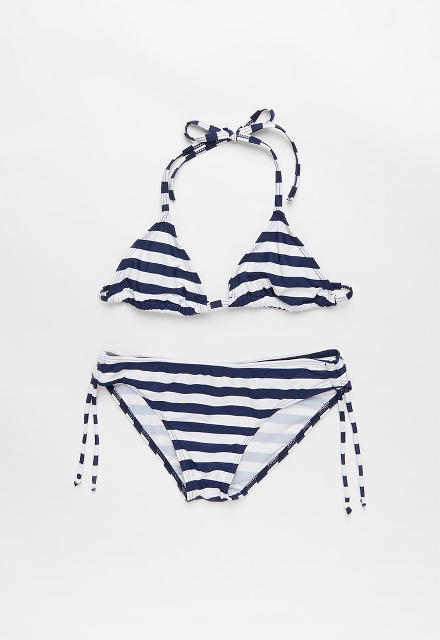 Pop Candy - Stripe bikini - blue & white 