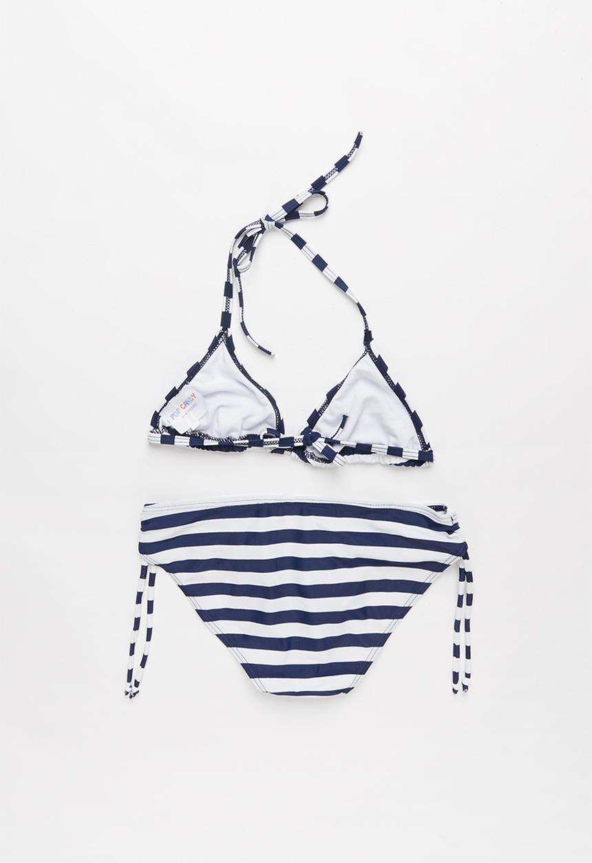 Pop Candy - Stripe bikini - blue & white 