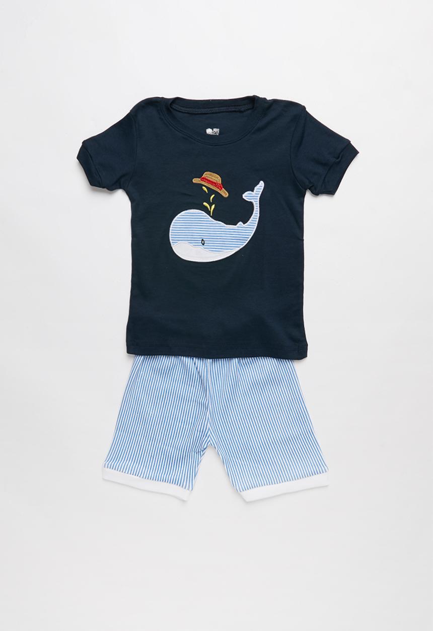 Pop Candy - Whale print pj set - multi