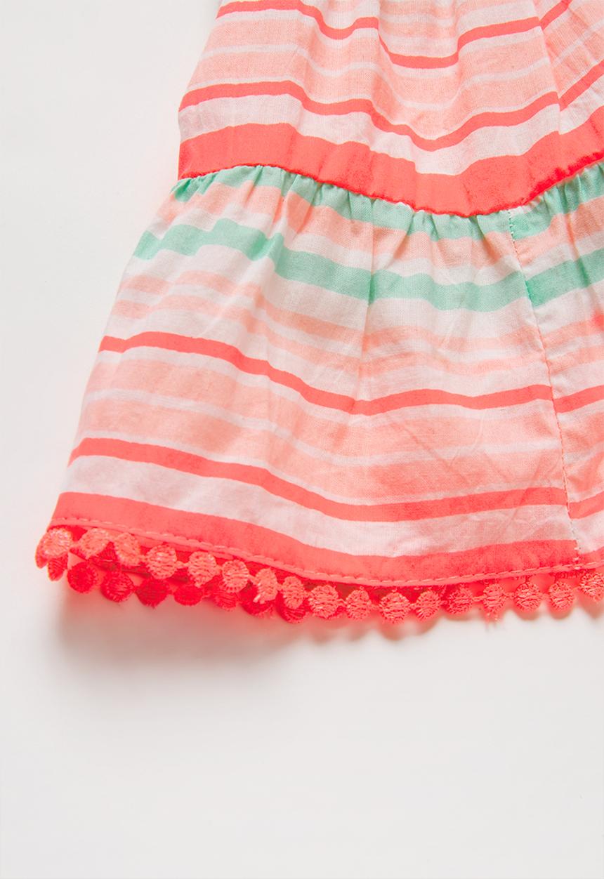 Pop Candy - 2 pack heart tee skirt set - pink & green 