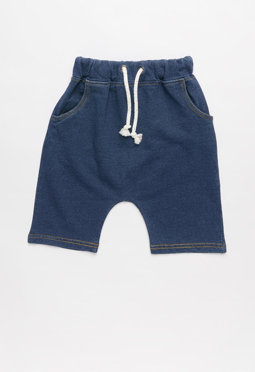 Pop Candy - Boys denim jean shorts - blue