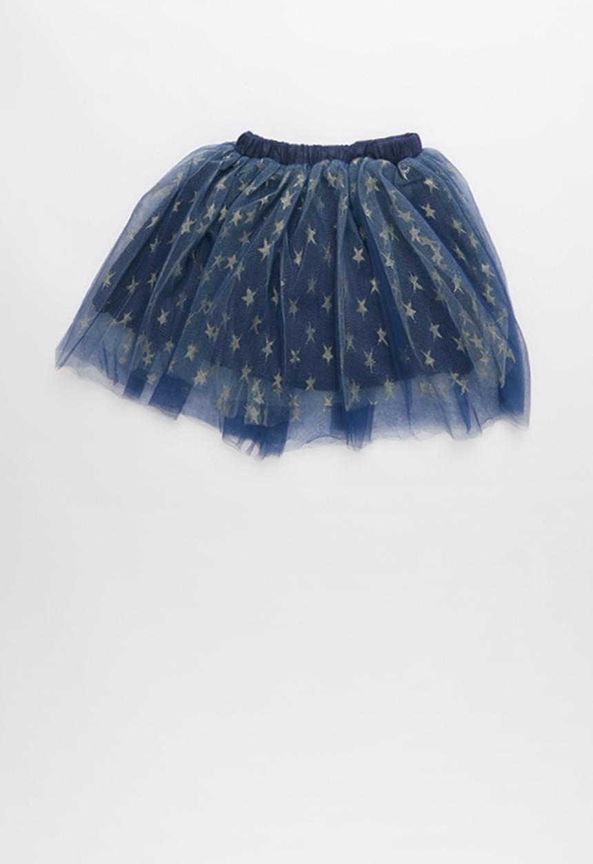 Pop Candy - Mesh skirt - navy 