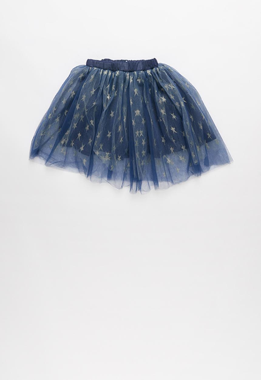 Pop Candy - Mesh skirt - navy 
