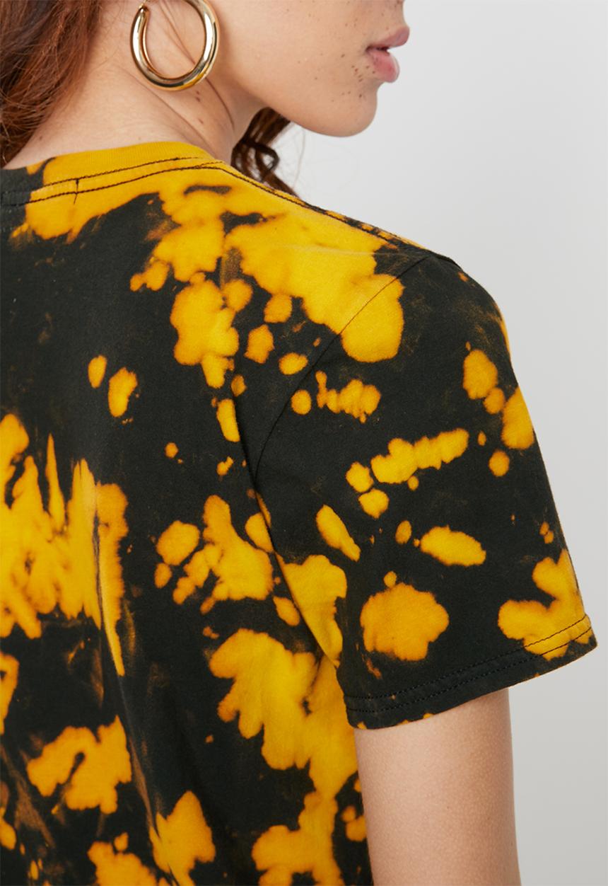 Missguided - Tie dye shirt - yellow & black