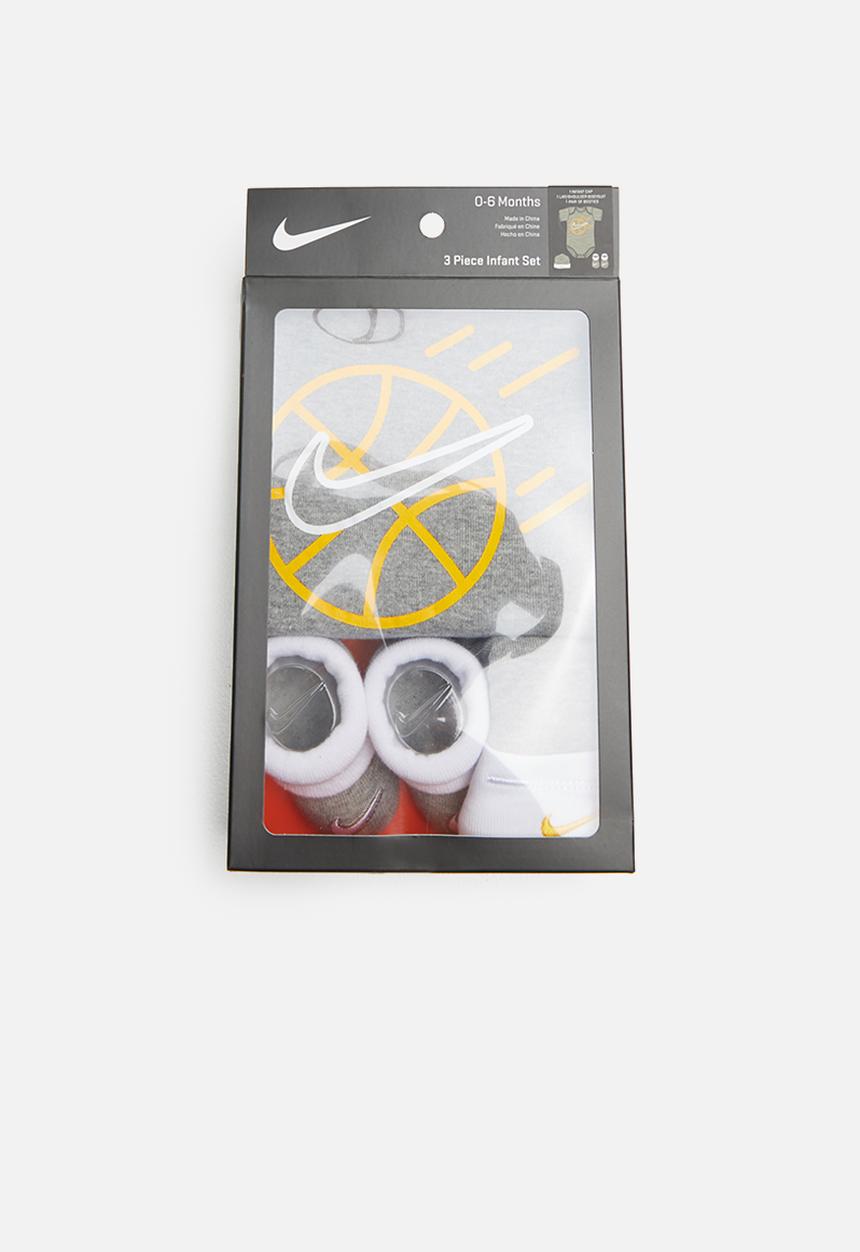 Nike - 3 Piece infant set - grey & white 