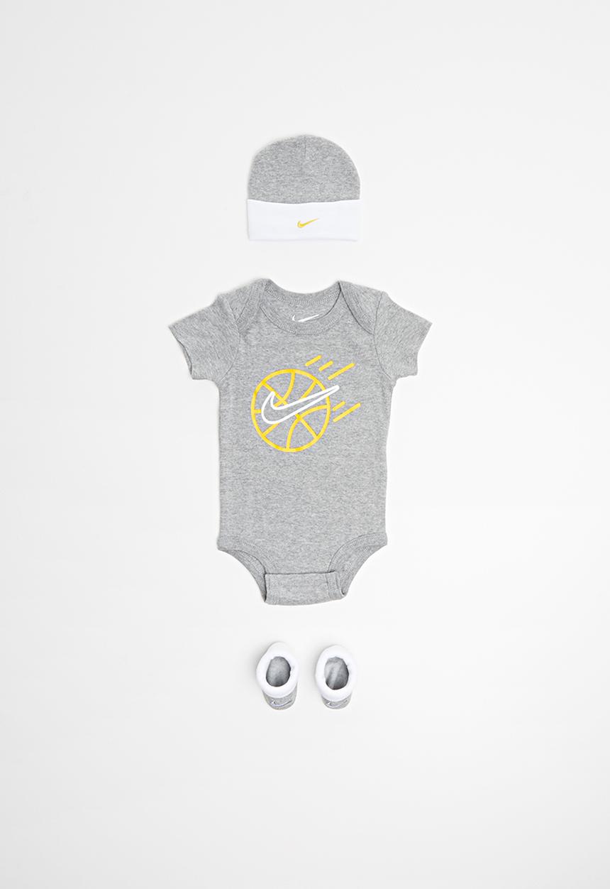 Nike - 3 Piece infant set - grey & white 