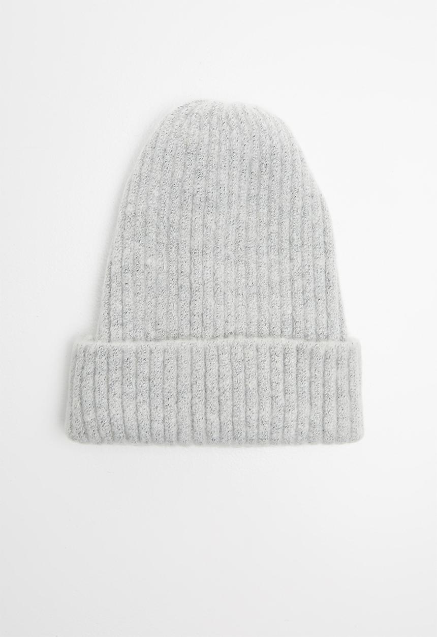 Pop Candy - Ribbed beannie - grey