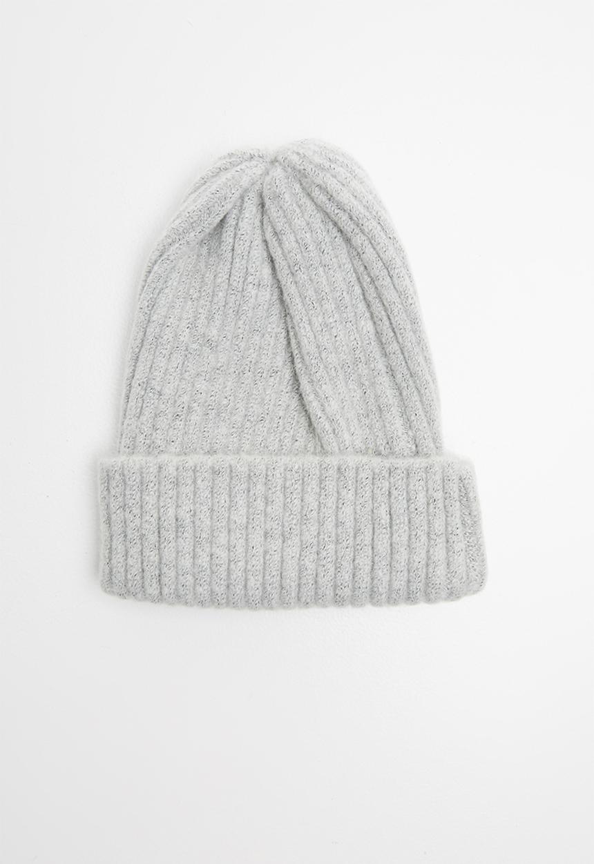 Pop Candy - Ribbed beannie - grey