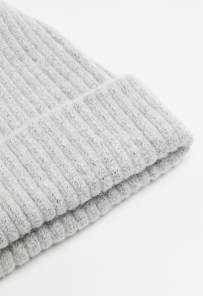 Pop Candy - Ribbed beannie - grey
