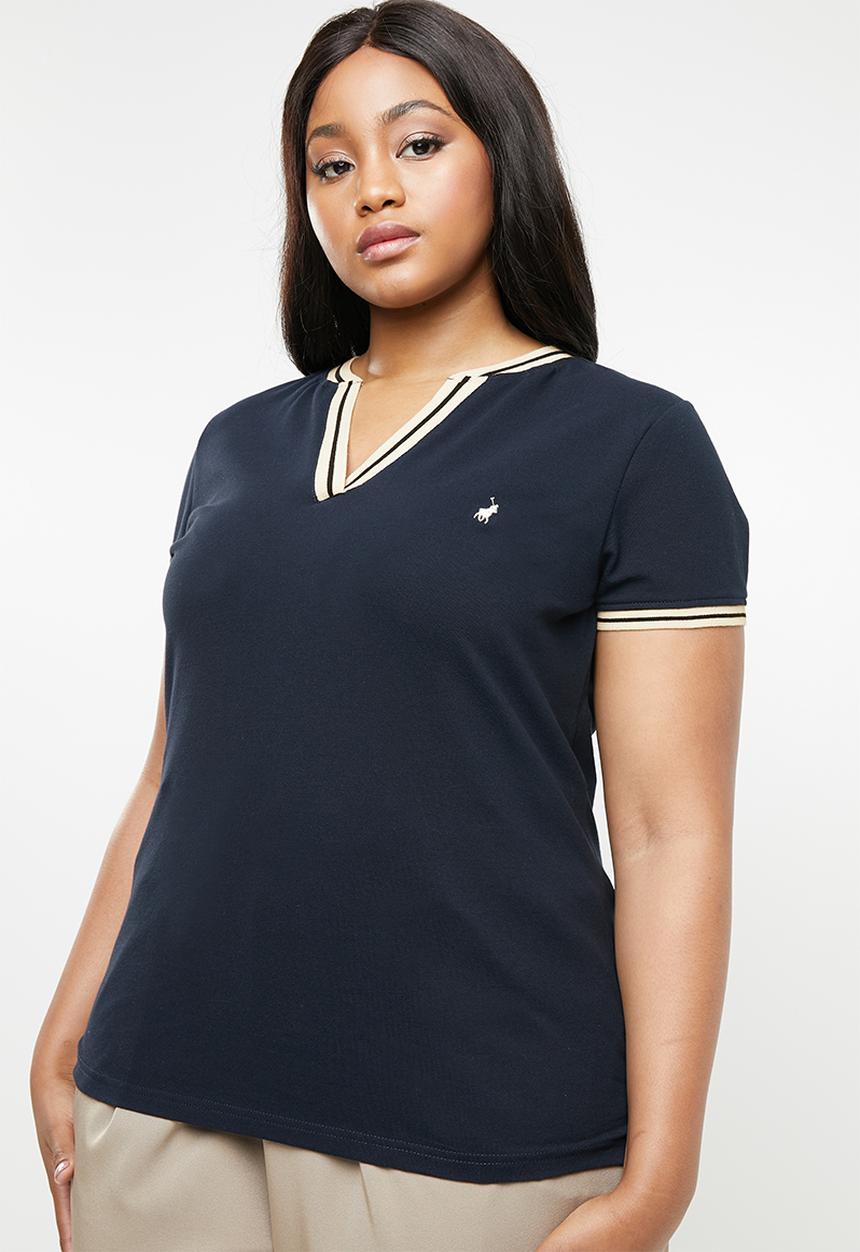 POLO - Simone v-neck golfer - navy