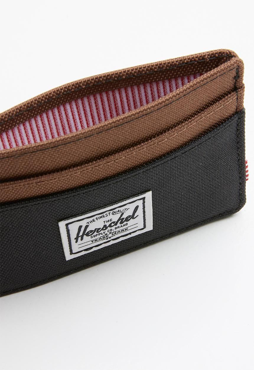 Herschel Supply Co. - Charlie rfid multi slot card holder - black & brown