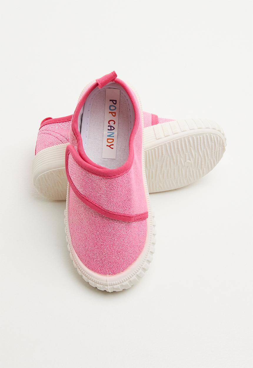 Pop Candy - Girls velcro strap sneaker - pink