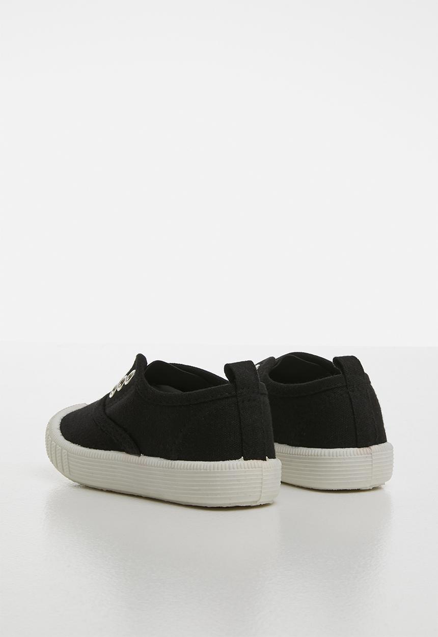Pop Candy - Canvas slip on - black